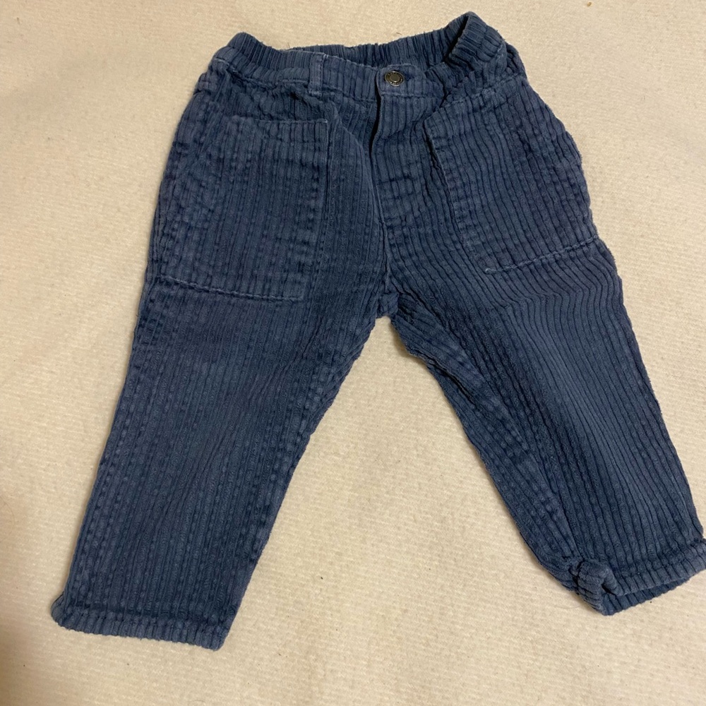 Zara Kids Dark Blue Corduroy Trousers